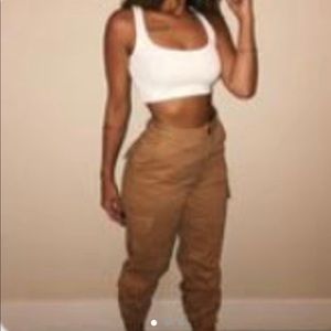 Brown Cargo Pants- Size Medium